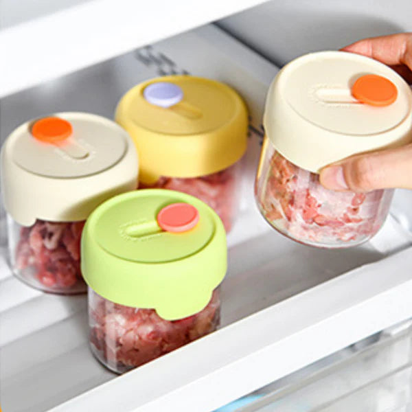 TIDLUX Premium Borosilicate Glass Storage Cup with Airtight Lid | Microwave Safe - Tidlux