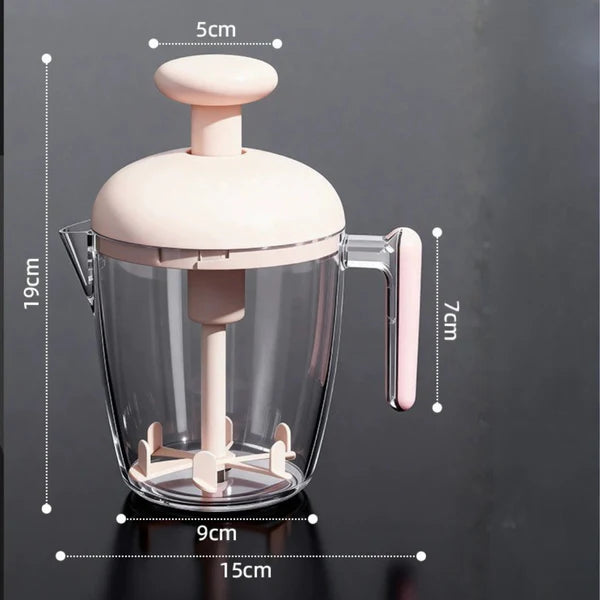 TIDLUX Multi-Purpose Ergonomic Multi-Blade Manual Egg Mixer - Tidlux
