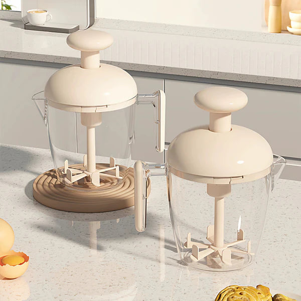 TIDLUX Multi-Purpose Ergonomic Multi-Blade Manual Egg Mixer - Tidlux