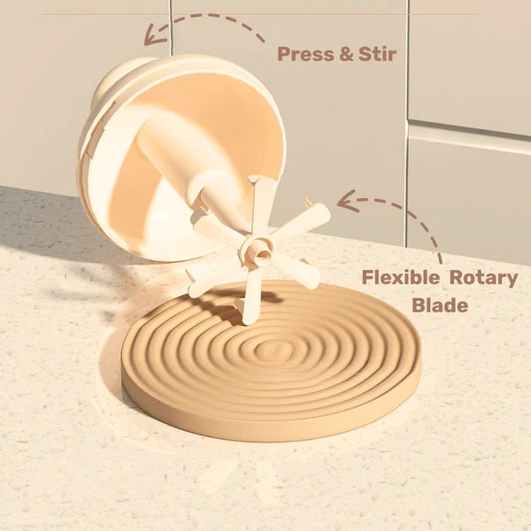 TIDLUX Multi-Purpose Ergonomic Multi-Blade Manual Egg Mixer - Tidlux