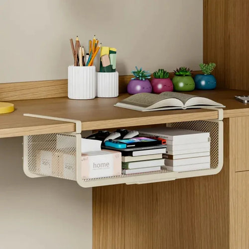 TIDLUX Expandable Under Cabinet Storage Shelf Organizer for Kitchen & Bathroom - Tidlux