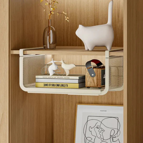 TIDLUX Expandable Under Cabinet Storage Shelf Organizer for Kitchen & Bathroom - Tidlux
