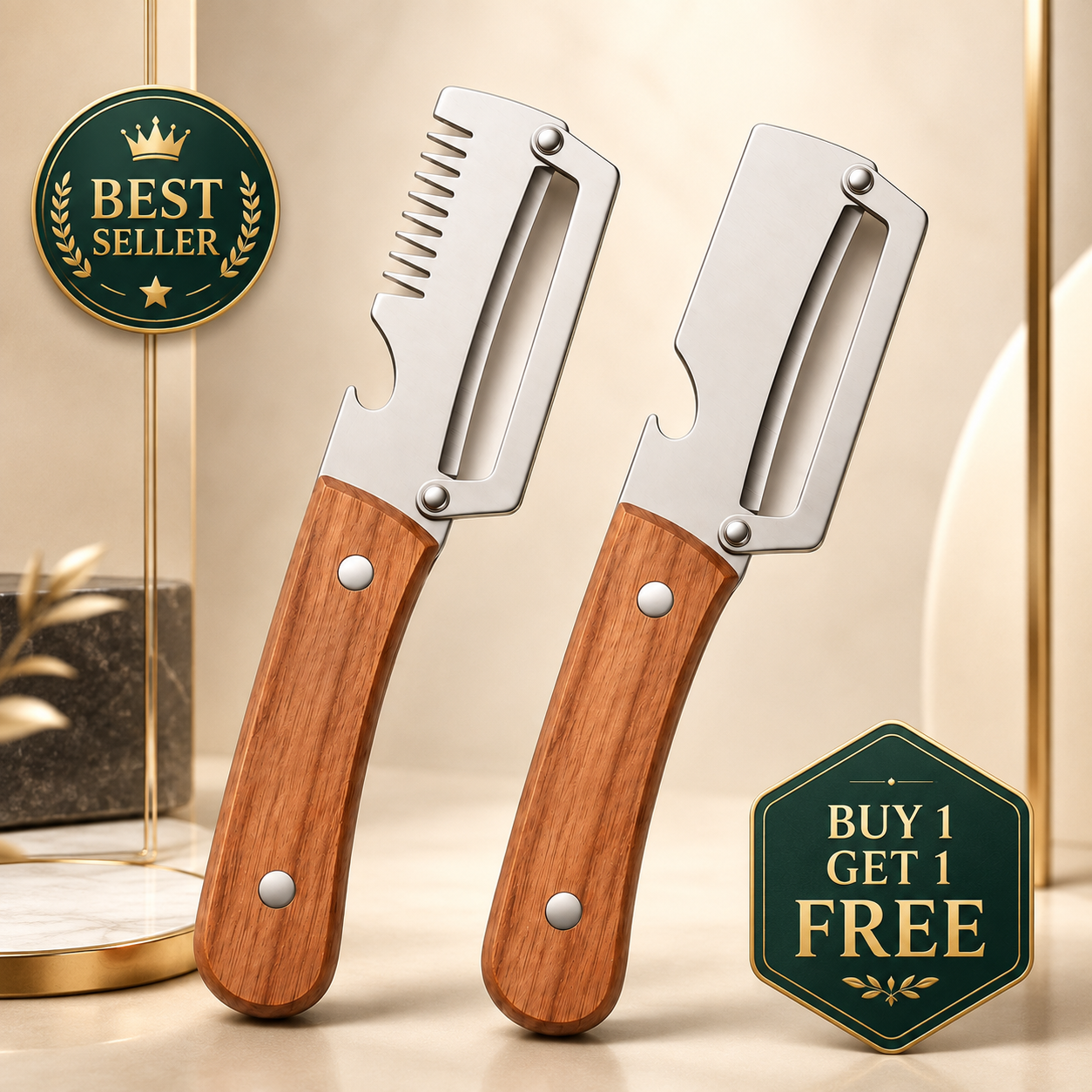 TIDLUX PurePeeler™ 3-in-1 Kitchen Prep Tool for Faster Everyday Cooking - Tidlux